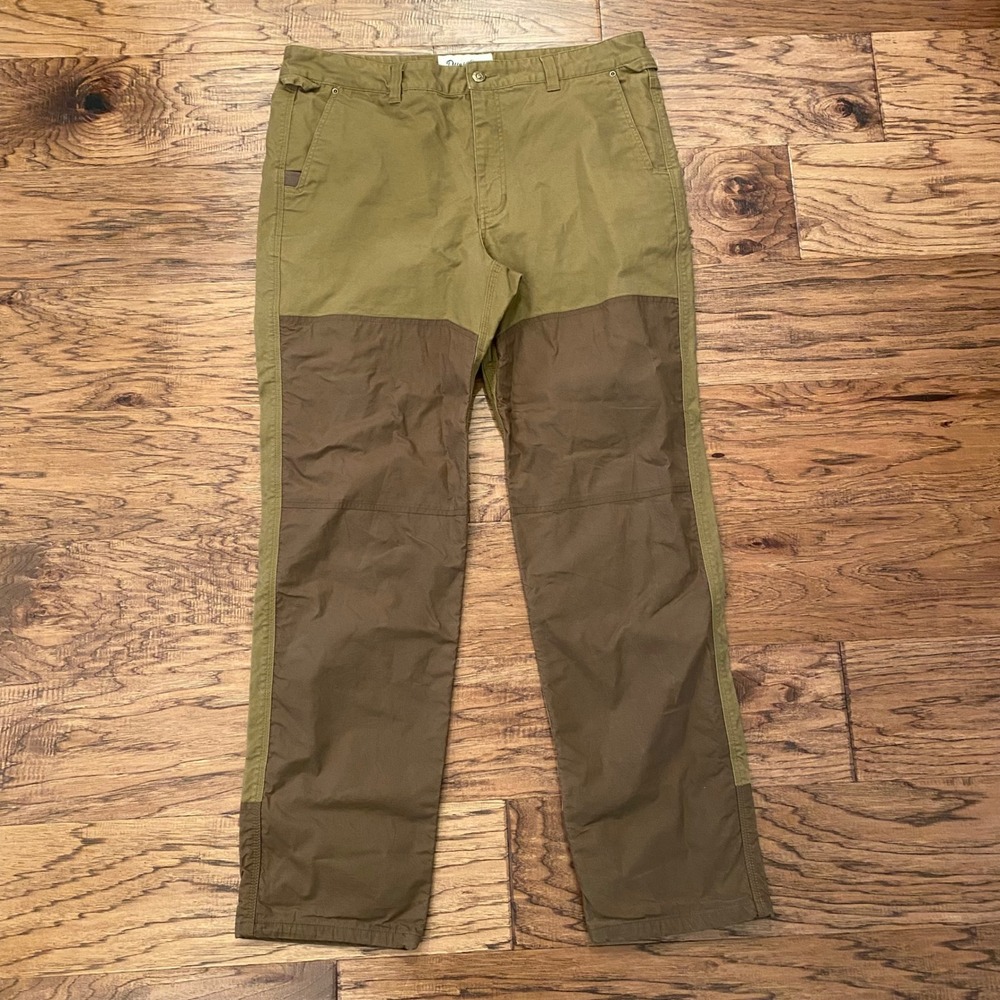 Duck Camp Mens 38T Brush Pants Brown Hunting Field Outdoor Canvas Reinforced